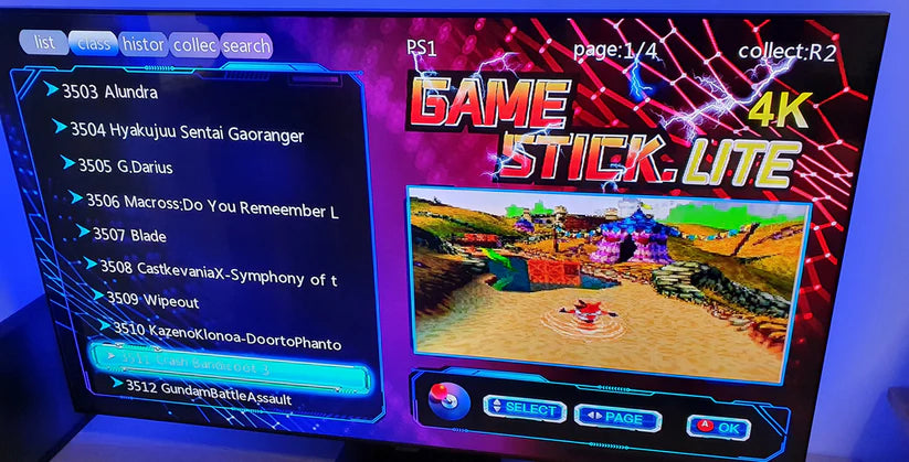 GameStick4K - Retro Spiele